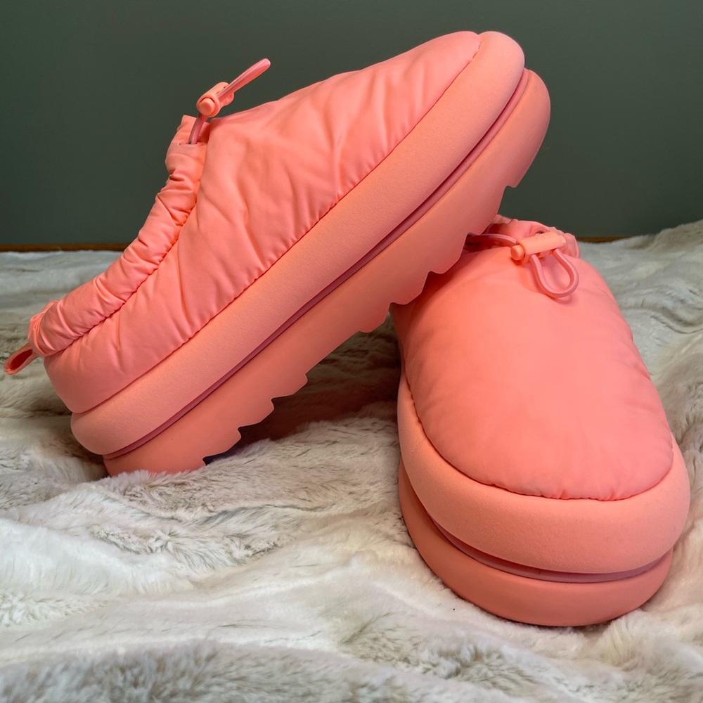UGG Coral Pink Quilted Slide Slippers - Picture 3 of 11